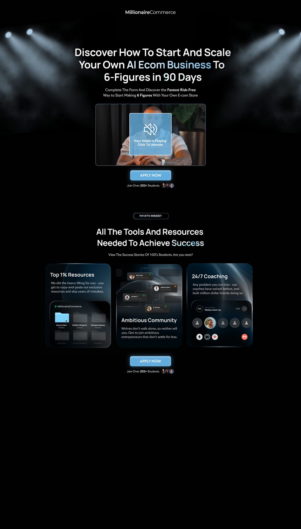 Direct Response Campaign landing page preview